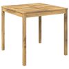 vidaXL Маса за вечеря в градината Бяло 80 x 80,5 x 75 см