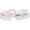 vidaXL Комплект дивани за открито 8 pcs Натурален и Крема