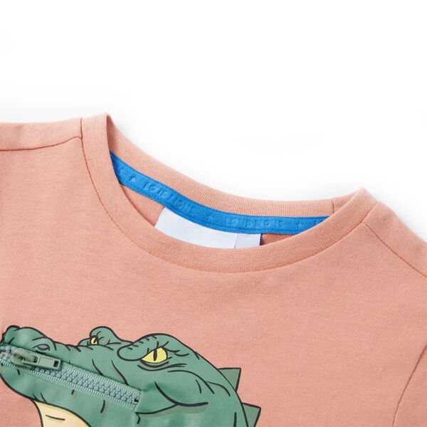 Детска тениска, светлооранжева, 116