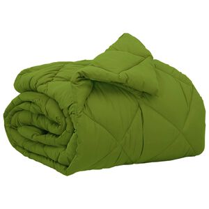 vidaXL Пълно годишно юрганче Зелен 135 x 200 cm Микрофибър