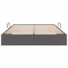 vidaXL Легло с място за съхранение Сив 140 x 190 cm Изкуствена