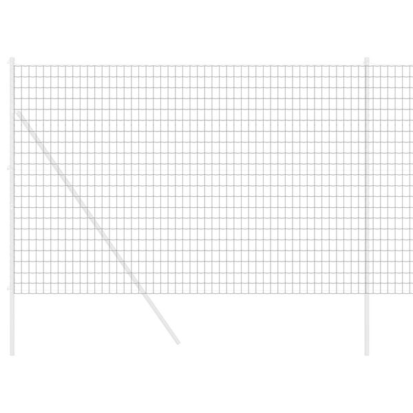 vidaXL Европейска ограда Сив 1,6 x 10 m Желязо с PVC покритие