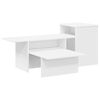 vidaXL Конзолна маса Бяло 91,5 x 35 x 38,5 см Инженерна дървесина
