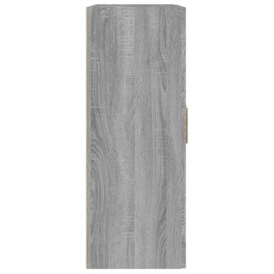 vidaXL Стенен шкаф, Сив сонома, 69,5x32,5x90 см, инженерно дърво