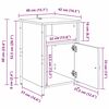 vidaXL Нощен шкаф Дъб 40 x 42 x 60 см Инженерно дърво