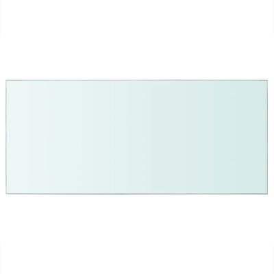vidaXL Плоча за рафт, прозрачно стъкло, 50 x 25 см