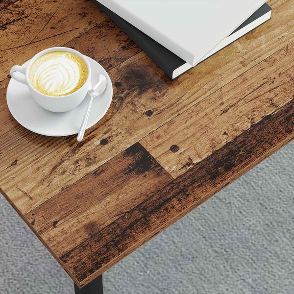 vidaXL Масичка за кафе Старо дърво 100 x 50 x 45 cm Инженерно дърво