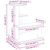 vidaXL Котешко дърво със сизалени стълбове, тъмносиво, 61 см
