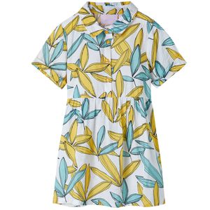 Детска рокля, екрю, 128