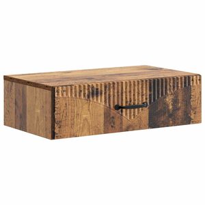 vidaXL Стенен страничен масичка 59 x 34,5 x 17 см Инженерна дървесина
