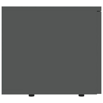 vidaXL ТВ шкаф, черен, 80x34x30 см, ПДЧ