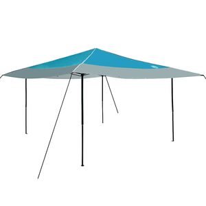 vidaXL Шатър 395 x 395 x 251 см Синьо текстил
