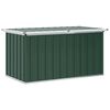 vidaXL Градинска кутия за съхранение, зелена, 129x67x65 см