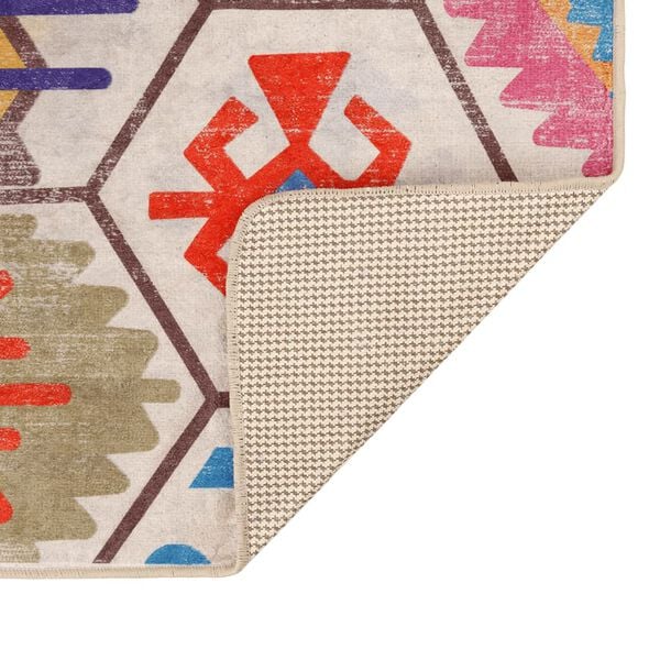 vidaXL Перящ се килим многоцветен 160x230 см