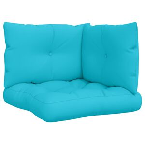 vidaXL Палетни възглавници, 3 бр, тюркоаз, плат Оксфорд