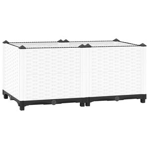 vidaXL Повдигната леха, 80x40x38 см, полипропилен