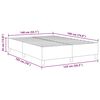 vidaXL Платформено легло Синьо 140 x 190 cm текстил