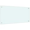 vidaXL Кухненски гърбове, 2 бр, бял, 80x40 см, закалено стъкло