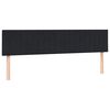 vidaXL Box Spring легло с матраци Черно 200x210 cm Кадифе