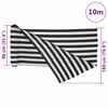 vidaXL Засенчваща мрежа антрацит и бяло 1,8x10 м HDPE 195 г/м&sup2;