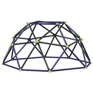 vidaXL Детски катерачни куполи Синьо 6 ФУТА без пързаляне Стомана