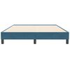 vidaXL Box Spring легло без матрак Тъмно синьо 140x210 cm кадифе