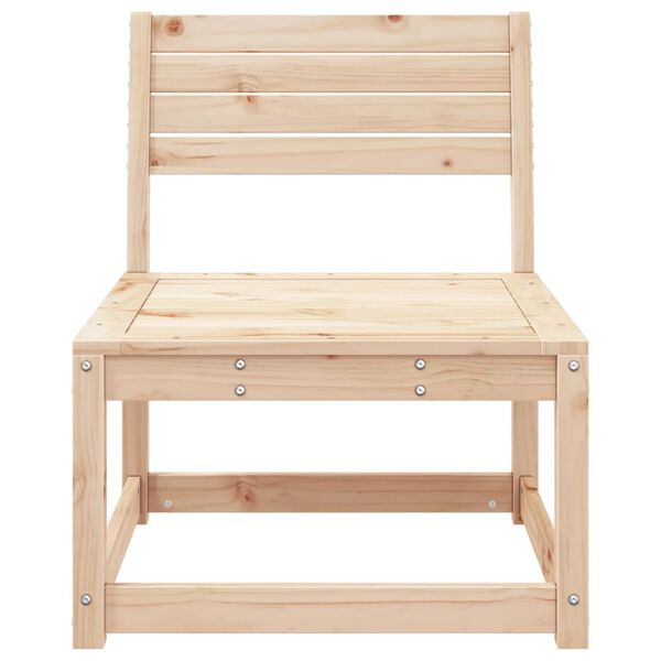 vidaXL Градински диван, борово дърво масив