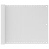 vidaXL Балконски екран, HDPE, 75x400 см, бял