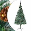 vidaXL С изкуствено коледно дърво Зелен 210 cm ПВЦ и стомана