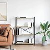 vidaXL Рафт за книги Сонома дъб 80 x 30 x 120 см Инженерно дърво