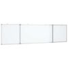 vidaXL Магнитна бяла дъска, сгъваема, 160x40x1,7 см, алуминий