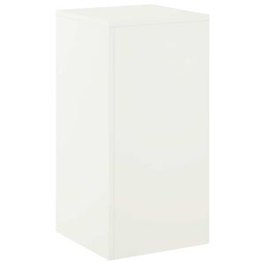 vidaXL Стойка за растения Бяло 30 x 30 x 60 cm Стомана