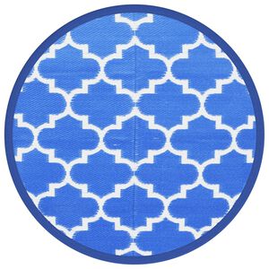 vidaXL Килим за открито, ARAKIL Синьо, &Oslash;160 см, PP