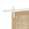 vidaXL Преплъзваща се врата Кафяво 78 x 202 см Солидно борово дърво