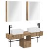 vidaXL Комплект шкафове за баня 5 pcs Дъб артизан 53 x 15,5 x 70 см