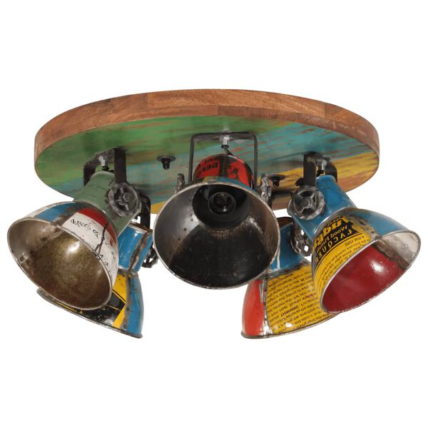 vidaXL Лампа за таван 25 W, многоцветна, 50x50x25 см, E27