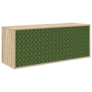 vidaXL Стенен телевизионен шкаф GELEEN 102 x 33 x 40 см Дъб сонома
