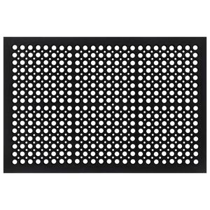 vidaXL Изтривалка за врата правоъгълна 60x90 см гума