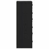 vidaXL Висок шкаф Черния дъб 35 x 37 x 109 см Инженерно дърво