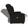 vidaXL 2-местен масажен реклайнер, черен, текстил