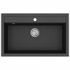 vidaXL Мивка Черно 795 x 505 мм Гранит
