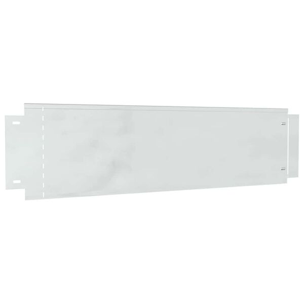 vidaXL Ограничители за тревни площи 5 pcs Сребрист 100 x 25 x 0,07 см