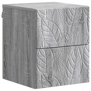 vidaXL Спален шкаф с монтаж на стена Сив Сонома 34,5 x 33 x 40 см