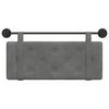 vidaXL Висяща табла Тъмен сив 110 x 55 x 5 см Кадифе