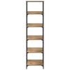 vidaXL Рафт за книги Дъб 50 x 33 x 188,5 см Инженерно дърво