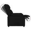 vidaXL Реклайнер, черен, изкуствена кожа