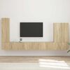 vidaXL Комплект за стена на телевизор 6 pcs Сонома дъб