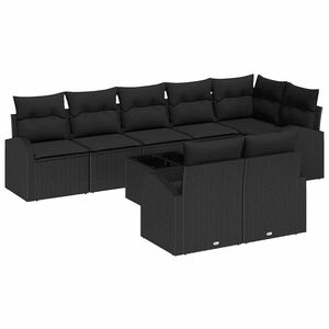 vidaXL Градински Софа Комплект 9 бр. 8-Брой места полиратан