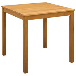 vidaXL Трапезна маса 75 x 75 x 75 cm Масивен дъб Натурално Квадратна