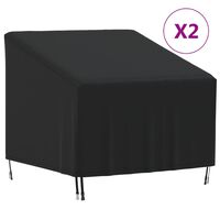 vidaXL Покривала за градински столове 2 бр 90x90x50/75 см 420D Оксфорд